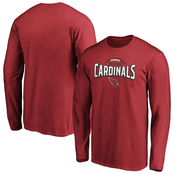 Arizona Cardinals Red Clamp Down Long Sleeve T-Shirt